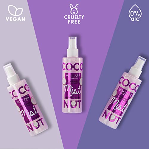 Coconut Body Spray - Body Shimmer Spray with Pearly Particles - Fragrance Glitter Mist for Women - Image 4