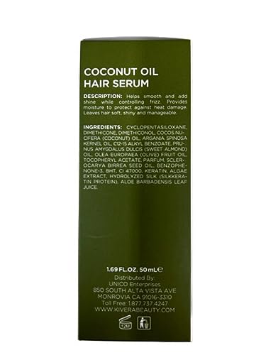 Coconut Oil Hair Serum - Hair Growth Serum for Rejuvenate & Strengthen Hair - Anti Frizz Hair Serum for Damaged Hair - Hair Oil Serum for Men & Women, 3 Pack - Image 8