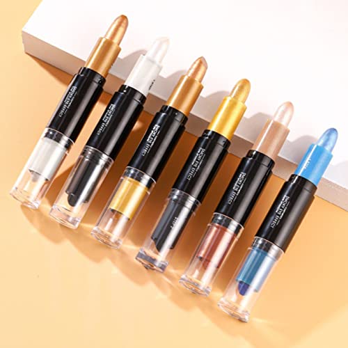 Eye Shadows for Eyes Double Ended Eyeshadow Stick Profile Stick Highlight Stick Eyeshadow Pen Creamy Eye Shadow Pencil And Eyeshadow For Eye Makeup Skeleton Makeup (E, One Size) - Image 4
