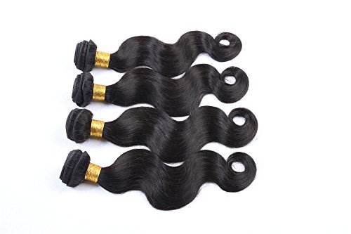 Hair 100% Malaysian Virgin Human Hair 3 Way Part Lace Closure With 3 Bundles Body Wave Natural Color 20"closure+24"26"26"weft - Image 6