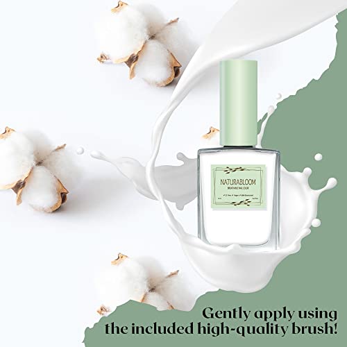 Breathable Premium Long Lasting Nail Polish (Soft Cotton) - Vegan & Toxin-Free - Image 4
