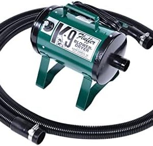 K9 Fluffer Professional Dog Blow Dryer 1200W with Adjustable Heat and Speed Settings for Home Grooming