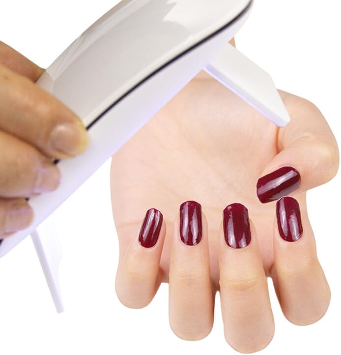 Gel Nail Strips - Quick & Easy Application Gel Nail Stickers, Long-Lasting Salon Quality, Chip Resistant, No Damage, Nail Art - Use Any Nail Lamp (Petal Perfection) (Petal Perfection) - Image 6