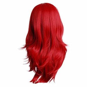 Long Curly Red Multi-Color 70cm European Beauty Cosplay Wig for Women One Size