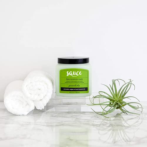 SAUCE BEAUTY Guacamole Whip Hair Masks - Deep Conditioning Hair Masks w/Avocado, Honey & Argan Oil - 12 Fl Oz + 3.4 Fl Oz Hair Masks for Dry, Damaged & Frizzy Hair - Image 8