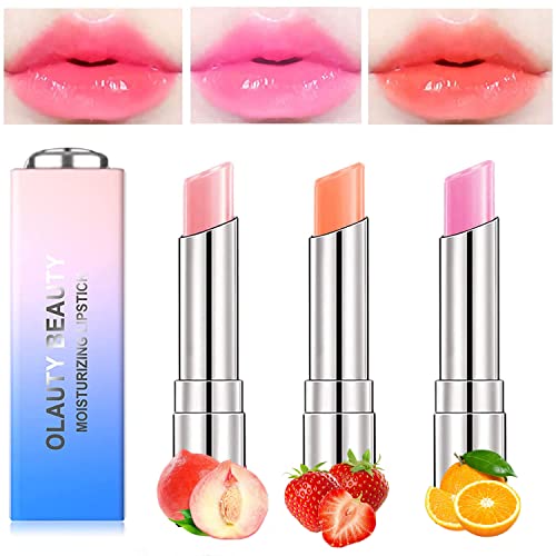 Firstfly 3 Pack Crystal Jelly Lipstick, Long Lasting Moisturizing Color Change Lip Balm - Image 8