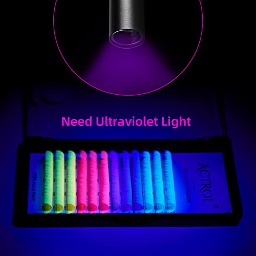 12mm Multi-Colored UV Neon Easy Fan Eyelash Extensions for Stunning Eye Looks - Image 5