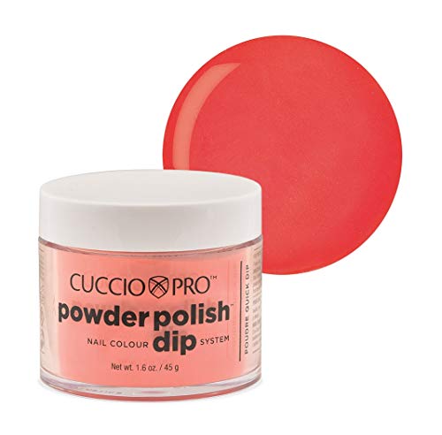 Cuccio Colour Peach Dip Powder Nail Polish 1.6 Oz for Professional Manicures and Pedicures