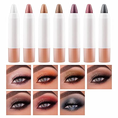 Eye Shadow Sticks Eyeshadow Pencils Shimmer Eyeshadow Makeup Eye Highlighter Longwearing Flake-Proof One-Swipe Coverage High Pigmented Waterproof Quick-drying for Creating High-Impact Deals Today - Image 8