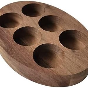FRCOLOR Wooden Essential Oil Holder Multi-Slot Storage for Bottles and Nail Polish