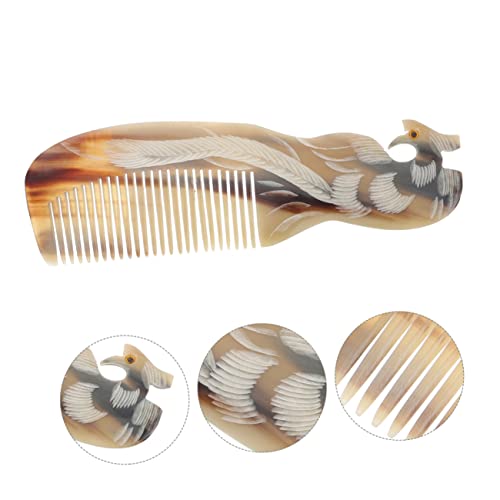 2pcs Horn Comb Pocket Tools Comb for Curly Hair Portable Massager French Hair Comb Teasing Combs for Women Phoenix Hair Comb Multifunction Comb Small Comb Large Tooth Comb Horns - Image 8