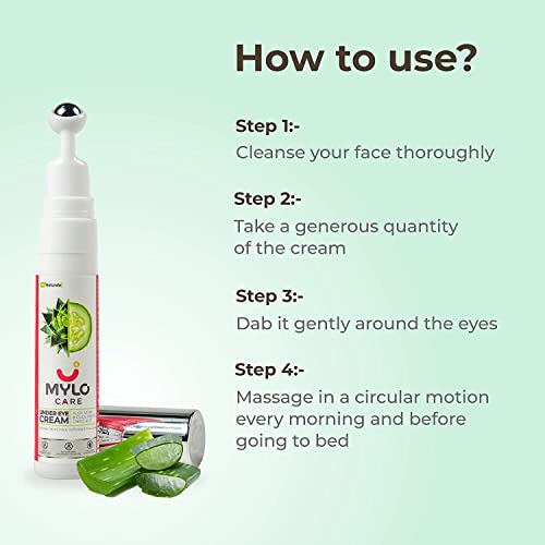 Under Eye Cream with Under Eye Roll-on (15gm) with Easy to Apply Applicator, Puffiness & Fine Lines, free from alcohol, SLS, and parabens - Image 5