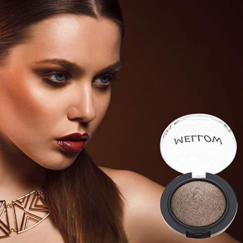Mellow Baked Eyeshadow (Coco) - Creamy Long Lasting Eye Shadow for Everyday Makeup - Highly Pigmented Vegan, Cruelty-Free & Paraben Free Eye Makeup Cosmetics - Coco - Image 4