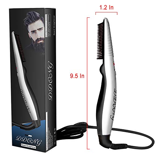Beard Straightener Comb,Hot Comb,Quick Electric Heated Brush Beard Styler for Men, Travel Portable Styling Comb beard iron, Beard Straightening Brush - Image 7