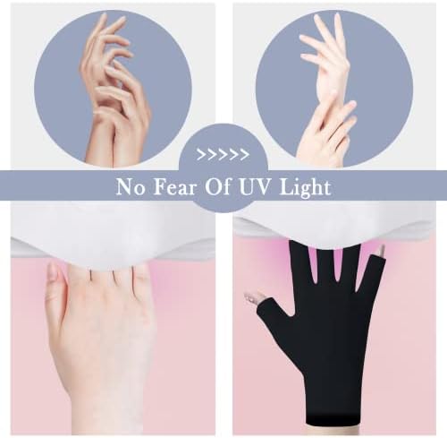 UV Protection Gloves for Gel Nails Lamp - Anti UV Light Gloves for Nail Manicure - Image 4