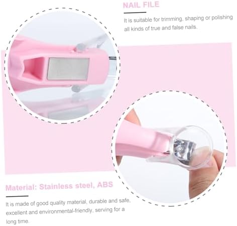 ERINGOGO 1pc Baby Nail Clippers Nail Kit Baby Nail Cutter Zoom Nail Clippers Magnifing Nail Trimmer Newborn Nail Trimmer Baby Nail Scissors Pink Infant Magnifier Abs Nail Piece - Image 2