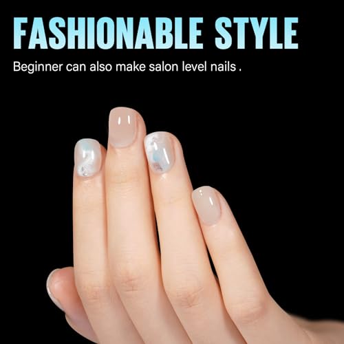 TOMICCA Extra Short Square Fake Nail Tips, Half Matte Acrylic Pre Filed Soft Gel Nail Tips, 360Pcs Full Cover Pre Shaped 12 Sizes Fake Nails for Beginner and Professional DIY Nail Salon… - Image 5