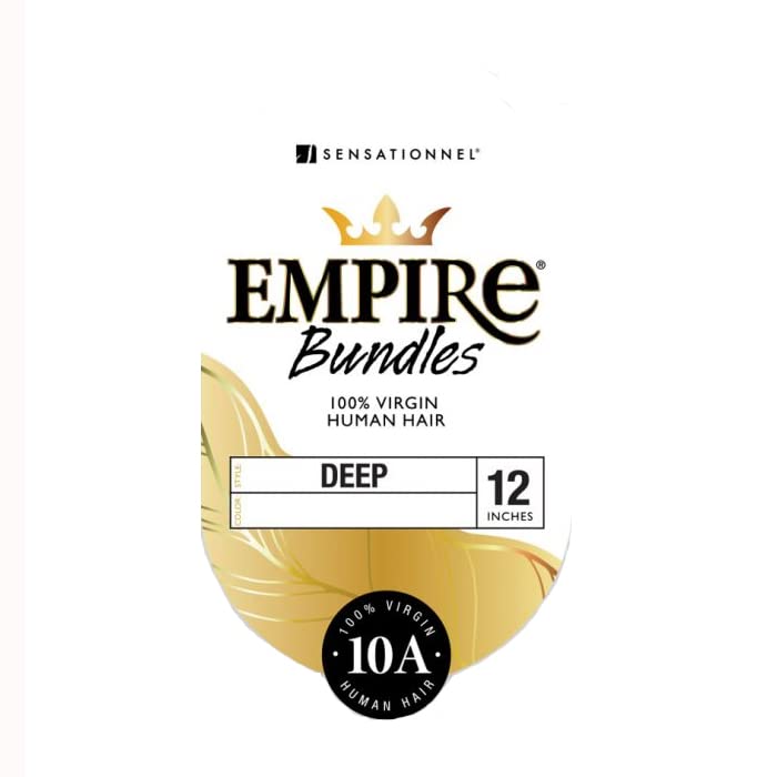 Sensationnel Empire Bundle weave hair - Empire Bundles virgin human hair extensions Unprocessed hair - EMPIRE BUNDLES deep 1 pack 22 inch (NATURAL/BLACK) - Image 2