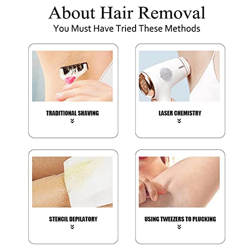Hair Removal Cream 24k Gold Essence Collagen Argan Oil 3 Minutes Quick & Easy To Use Face Body Legs Depilating Moisturizing 100ml/3.38fl.oz (Honey With Milk) - Image 2