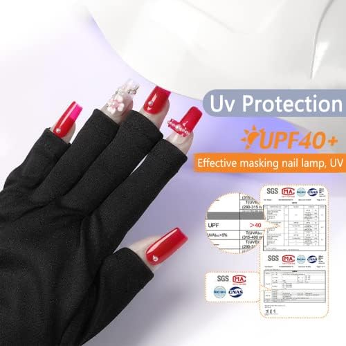 UV Protection Gloves for Gel Nails Lamp - Anti UV Light Gloves for Nail Manicure - Image 8