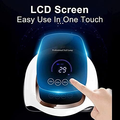 UV LED Nail Lamp, 168W UV Light Nails Gel Nail Dryer, LCD Display, UV lamp Gel Nails for Salon and Home - Image 2