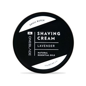 OneBlade Black Tie Lavender Shaving Cream for Men 150ml All-Natural Sulfate-Free