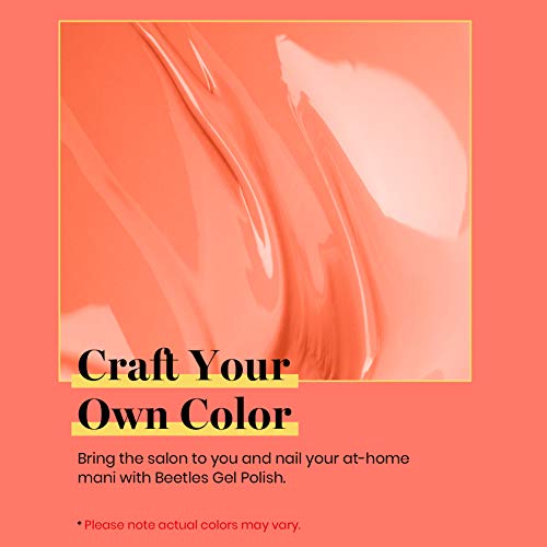 Beetles Gel Nail Polish Carly Coral Orange Color Neon Soak Off LED Nail Lamp Gel Polish & Beetles Gel Nail Polish Cynthia Cyan Color Spring Summer Soak Off U V LED Nail Lamp - Image 3