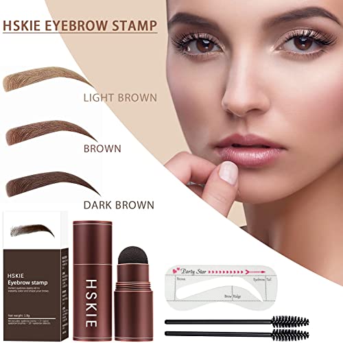 Eyebrow Stamp Stencil Kit Dark Brown Brow Stamp And Shaping Kit Brow Stamp Kit Waterproof Eyebrow Brow Stamp Kit Light Brown - Image 2