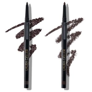 LAURA GELLER NEW YORK INKcredible Gel Eyeliner Duo - Brown Sugar and After Midnight - Waterproof Smudge-Proof Liner - Built in Sharpener