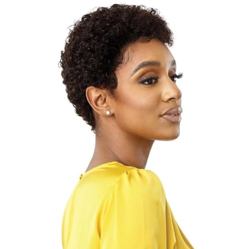 10-Inch Brazilian Virgin Human Hair Pixie Cut Wig for Women, Natural Curly Style, Ready for Daily Wear - Image 3
