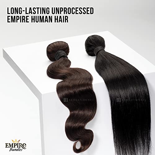Sensationnel Virgin Human Hair Weave Empire Bundle 10A Straight (10-26") (14 inch, 613) - Image 6