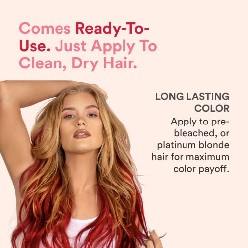 INH Semi Permanent Hair Color - Amethyst & Ruby Red | Color Depositing Conditioner, Temporary Hair Dye, Safe | 6 oz each - Image 4