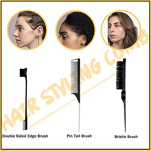 5 Pcs Hair Wax Stick for Flyaways Edge Control Slick Stick - Hair Styling Products Includes Wax Stick for Hair, Hair Finishing Stick, Hair Styling Comb, Hair Gel Stick for Fly Away for Women - Image 5