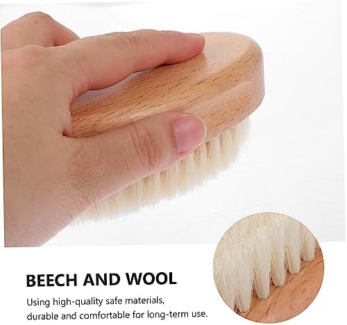 2pcs Bath Brush Body Exfoliating Brush Body Scrubber Brush for Shower Hair Cutting Brush Back Massaging Brush Shower Hair Brush Bath Mitt Paint Newborn Toddler Wool - Image 3