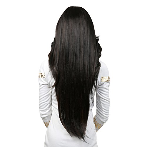 Sensationnel Human Hair Blend Lace Front Wig Dream Muse Series 3XL Swiss Silk Based Cloud 9 Matilda (1B) - Image 9