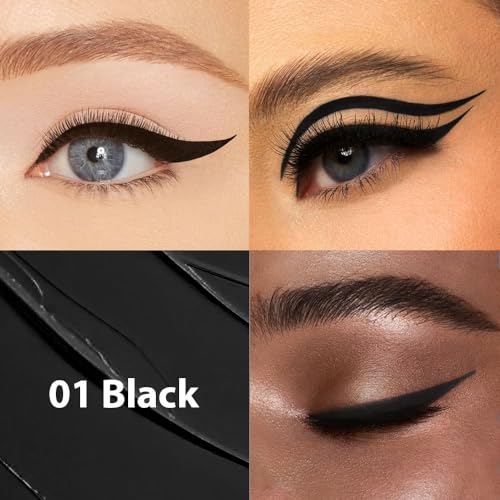 evpct 1Pcs Black Waterproof Colored Eyeliner Liquid Eye Liner Set Long Lasiting Ultra-fine Speed Dry Colorful Liquid Eyeliner - Image 3
