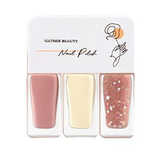 Gel Polish Set Nail Polish No Bake Jelly Gel Polish Nail Art Manicure Salon Home Chip-Resistant Long-lasting Quick Dry Neutral Nude Shinny Nail Gel Polish Nail Glitter My Past Orders