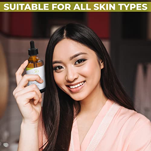 100% Pure Organic Avocado Oil for Hair and Skin 16 oz Bottle - Image 3