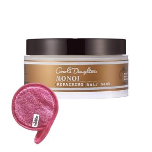 Carol's Daughter Repairing Hair Mask 1-Pack, 7 oz Makeup Cleansing Cloth, Monoi Repairing Hair Mask with Tahitian Tiare Flower, Strengthen & Restore, Hair Mask for Curly Hair, No Parabens