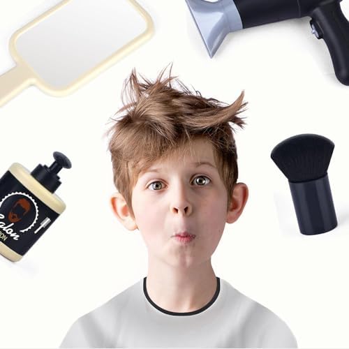 10pcs Pretend Toy for Girls and Boys, Kids Hairdressing Set, Kids Salon Hairdresser Set, Haircut Barber Set Toy, Beauty Salon Playset, Fashion Pretend Makeup Set for Boys, Dress Up Game - Image 7