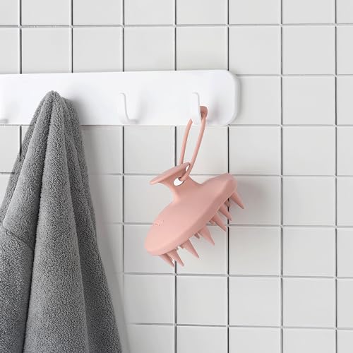 Sndyi Pink Silicone Scalp Massager Brush for Gentle Hair Washing and Dandruff Relief - Image 7