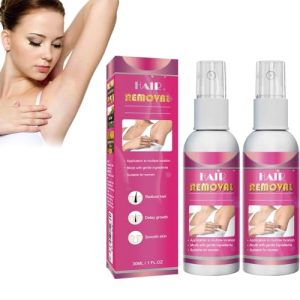 Body Hair Removal Spray, 2024 Painless Hair Removal Spray, Beeswax Removal Mousse (Color : Women, Size : 2pcs)