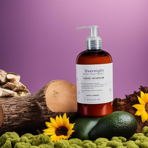 L'emarie 8.6 oz Overnight Repair Leave-in Serum for Damaged Color-Treated Hair - Image 7