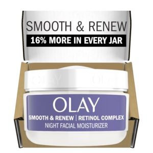 Olay Retinol Night Cream for Fine Lines, 2 oz Moisturizer for Youthful Skin