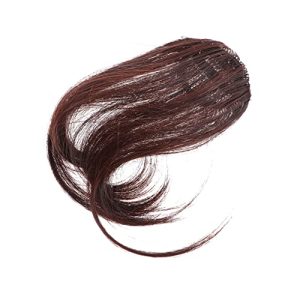 Beaupretty Piece Clip in Hair Bangs Wig with Bangs Side Hair Extension Clip on Clip in Hair Extensions Real Human Hair Black Hair Clips Hair Toppers for Thinning Hair Front Small Women's