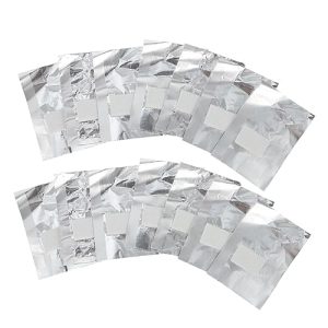 Housoutil 200pcs Nail Remover Foil Nail Polish Cleaning Pads Cuticle Pusher Foil for Nails Disposable Nail Polish Remover Polish Removal Cotton Pad Cleansing Cotton Manicure Aluminum Foil