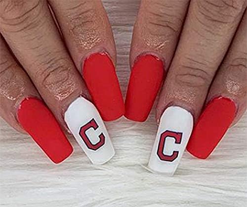 Cleveland Baseball Waterslide Nail Art Decals - Salon Quality - Image 8