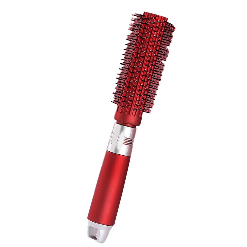 Round Boar Bristle Brush for Superior Texture, Shine, and Fast Drying, Medium Size, Red - Image 5