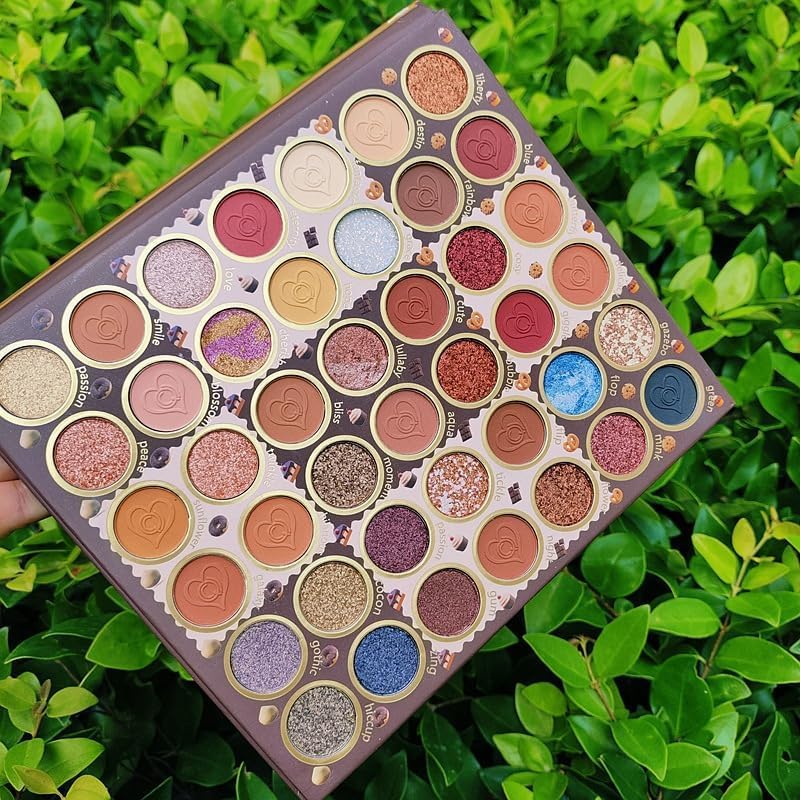 42 Shade Chocolate Eyeshadow Palette with Blush and Highlighter All-in-One Disc High Pigment - Image 5
