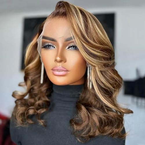 Honey Blonde Short Wave 13x6 Lace Front Human Hair Wig - Image 3
